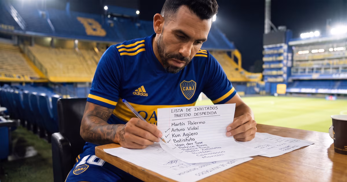 La lista de invitados para la despedida de Tevez en la Bombonera: Boca, figuras internacionales y la duda Messi-Ronaldo