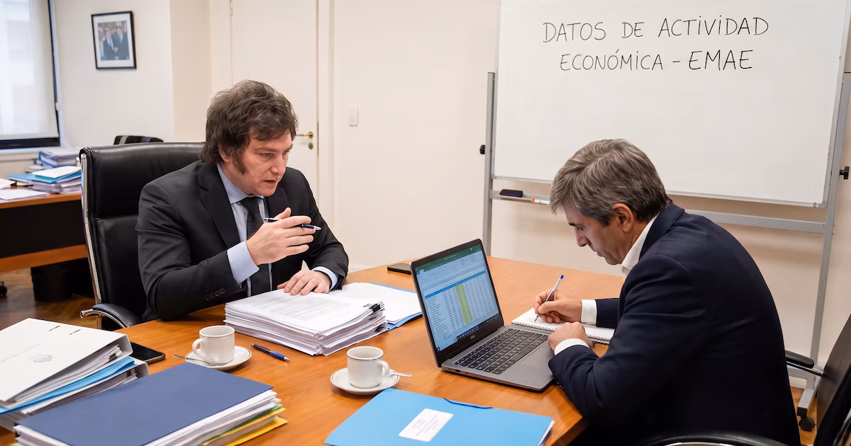 Gobierno cuestiona la interpretación de Indec y apuesta por la tendencia‑ciclo ante la caída del EMAE