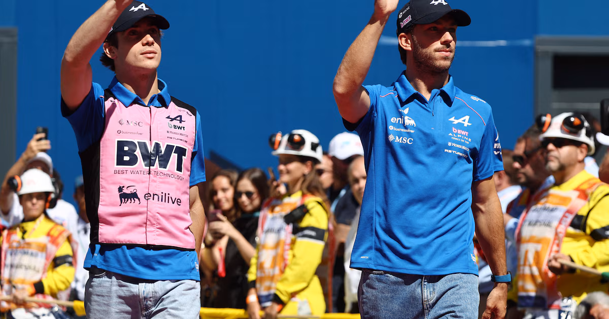 Gasly se frustra al verse superado por Colapinto en el GP de España de F1