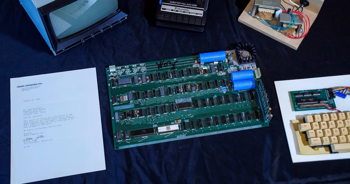 Subastarán un Apple-1 firmado por Wozniak y con carta de Jobs; estimación de US$500.000 a US$800.000