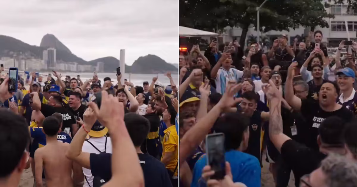 Boca llevó su apoyo a Copacabana con un banderazo masivo antes del choque decisivo ante Vasco