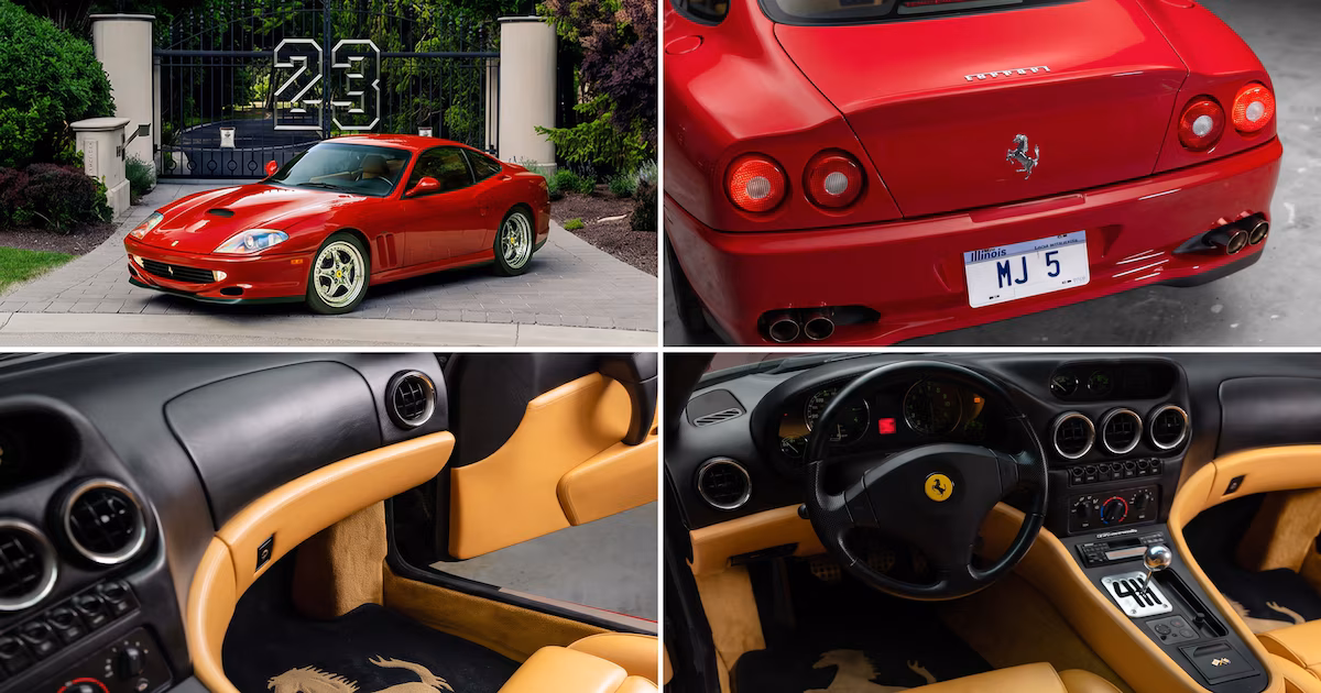 Subastan la Ferrari 550 Maranello de Michael Jordan por USD 2,7 millones, récord para el modelo