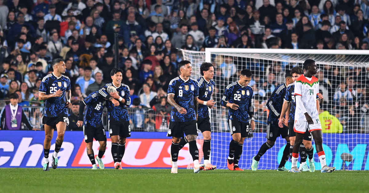 Argentina goleó 7-0 a Burkina Faso en el Monumental, en el marco de la despedida de Messi