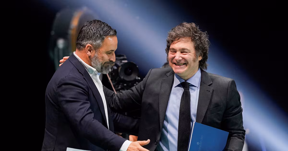 Milei llegó a Madrid para respaldar a Vox y al PP y desafiar a Sánchez