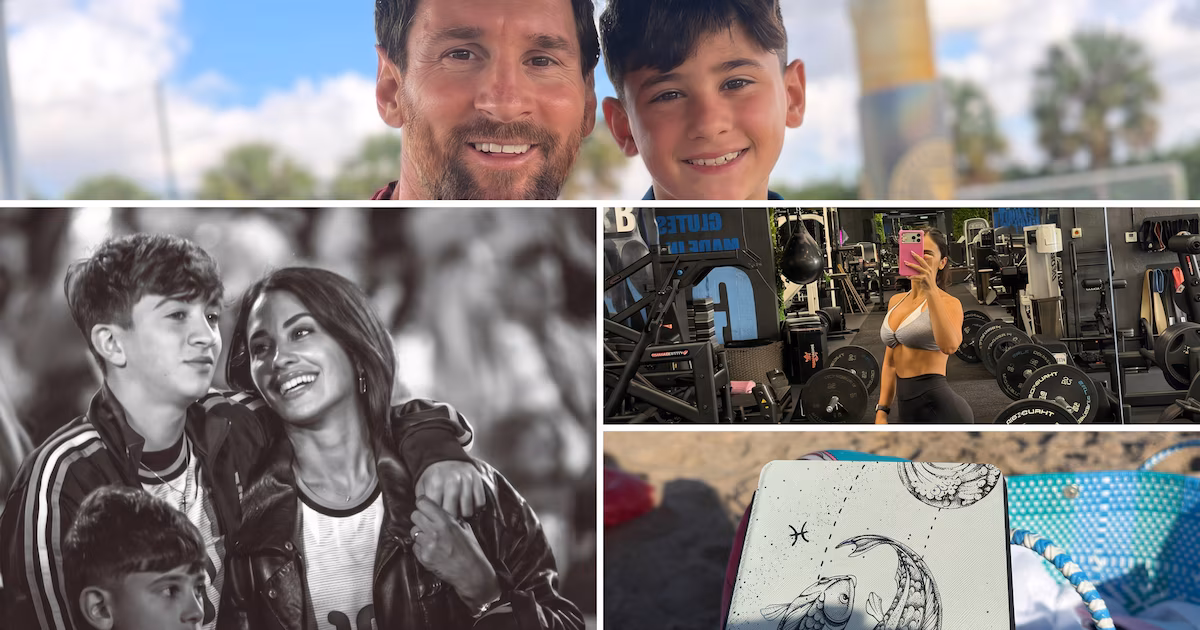 Anto Roccuzzo publicó un álbum de 13 fotos con Messi y la familia; Ciro con la camiseta del Como 1907 desató rumores