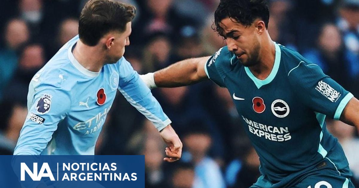 Manchester City cae ante Brighton y podría ceder la punta; Arsenal sería líder si vence al Liverpool