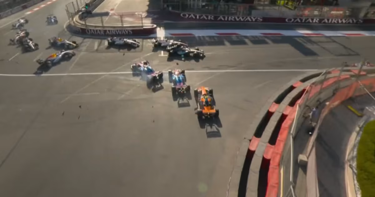 Colapinto choca contra Gasly en Bakú y ambos quedan fuera; Norris también se ve involucrado