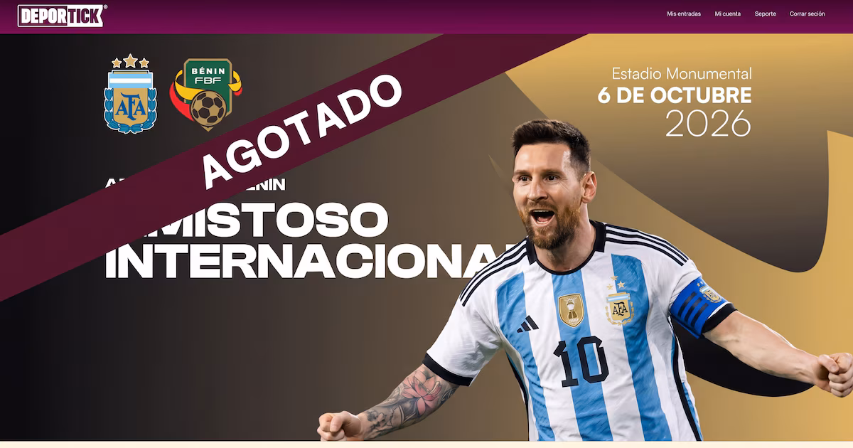 Entradas agotadas para la despedida de Messi ante Benín en el Monumental