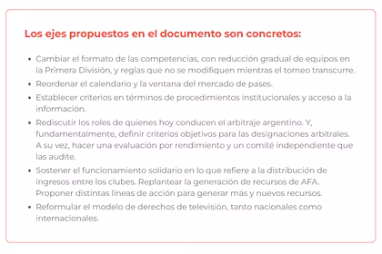 River Plate impulsa un plan de reforma a la AFA con foco en formato, arbitraje y recursos