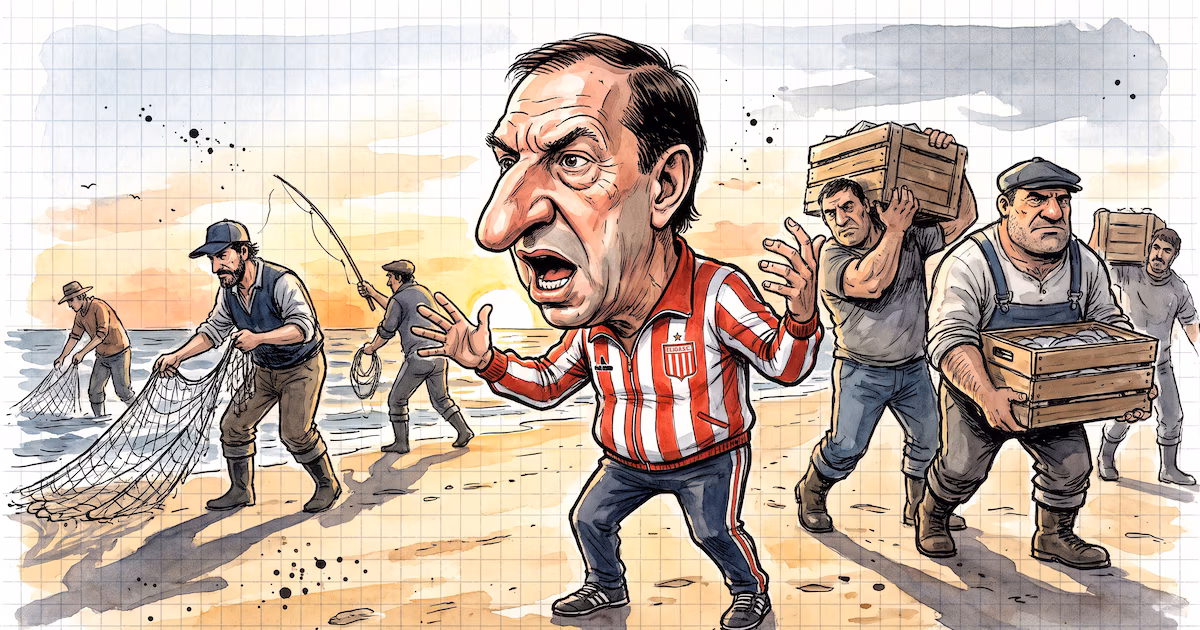 Bilardo llevó a Estudiantes a Mar del Plata en 2004 y montó un casting para hallar el 9