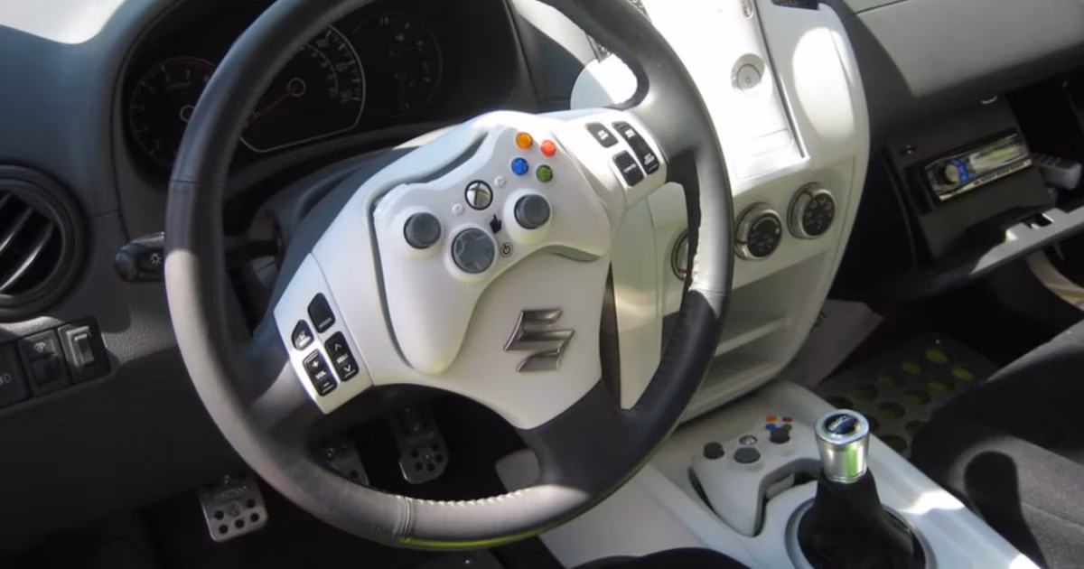 Suzuki SXbox: en 2006, un prototipo con dos Xbox 360 dentro del coche